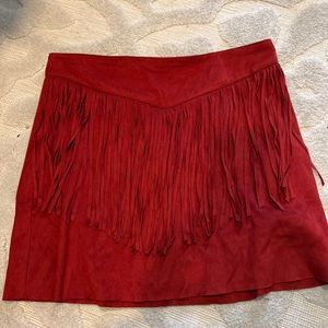 Forever 21 fringe skirt